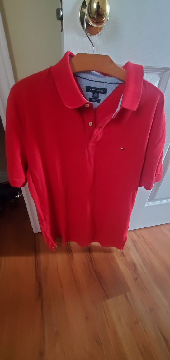 Men's Tommy Hilfiger Red Polo Shirt XXL