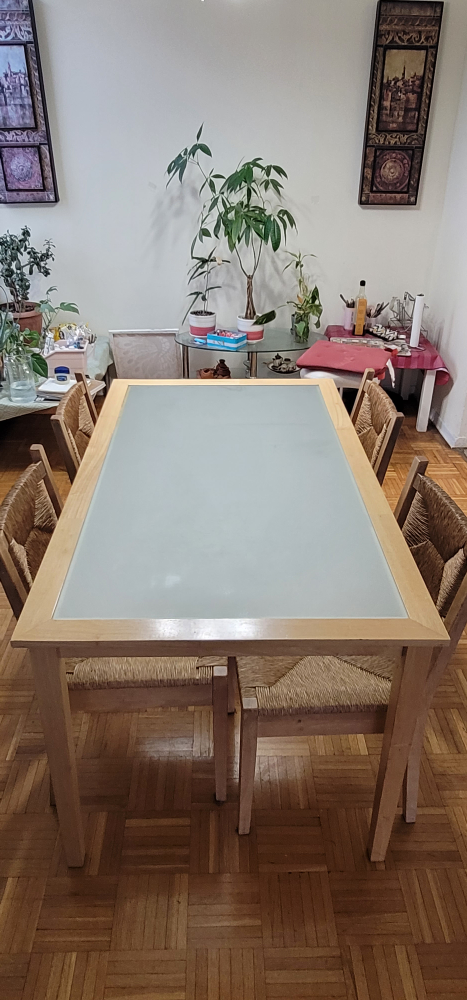 Dining Table Set with 3 Chairs. - photo 2