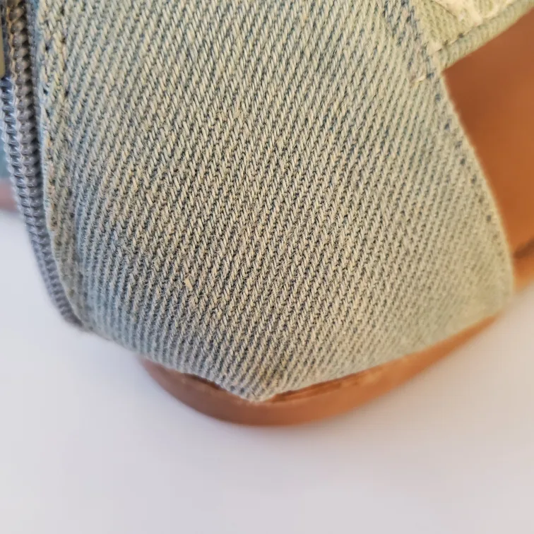 Charlotte Russe Women's Denim and Lace Sandals image indicator(6)