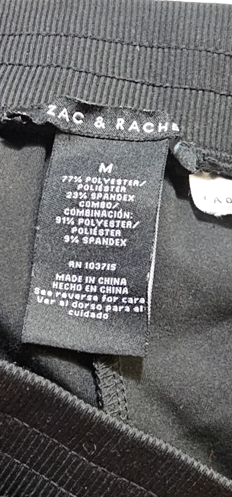 Zac & Rachel Women's Medium Black Joggers image indicator(2)