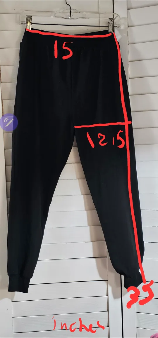 Zac & Rachel Women's Medium Black Joggers image indicator(4)