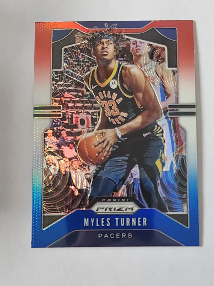 2019-20 Panini Prizm Myles Turner #216 Basketball Card 🏈 thumbnail