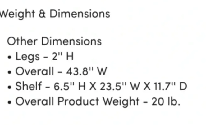 43.8" Media TV Console (Move out sale) image indicator(4)