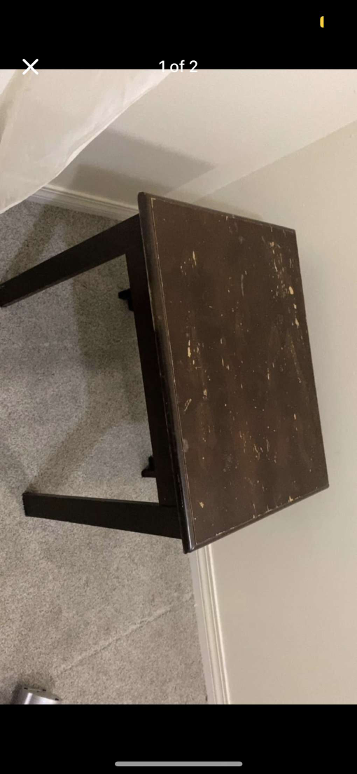 Small Dark Brown Wooden Table