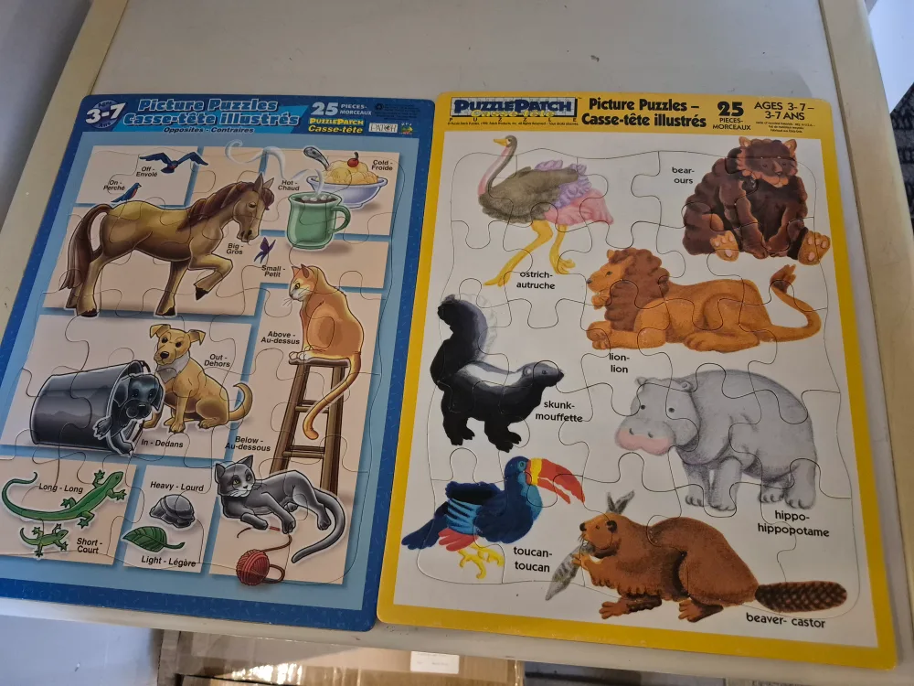Bundle of Children's Puzzles and Crayons thumbnail