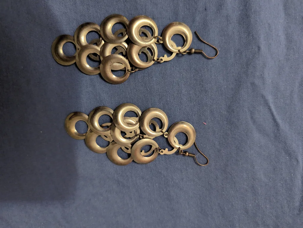 Gold Dangle Earrings image indicator(2)