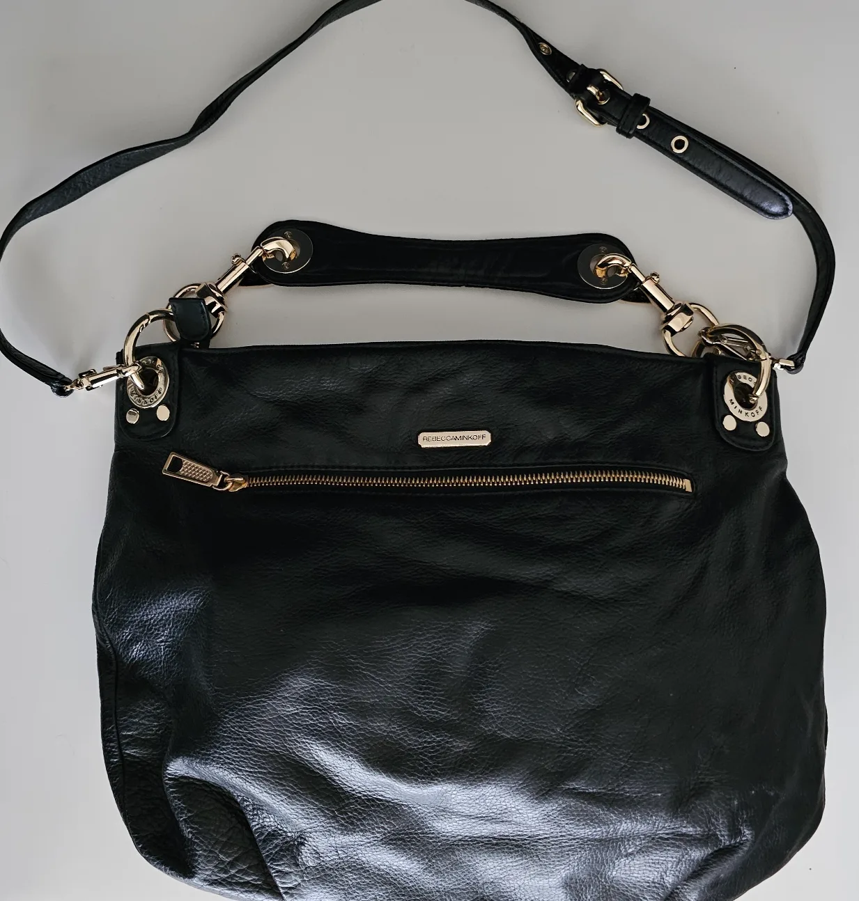 Rebecca Minkoff Black Leather Shoulder Bag image indicator(2)