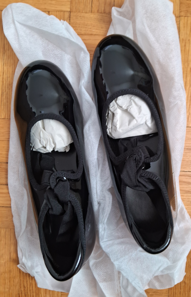 Black Patent Leather Tap Shoes