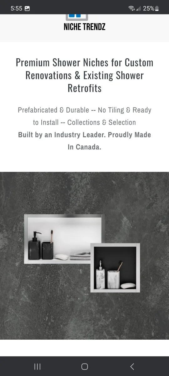 Brushed Nickel Stainless Steel Shower Niche image indicator(4)