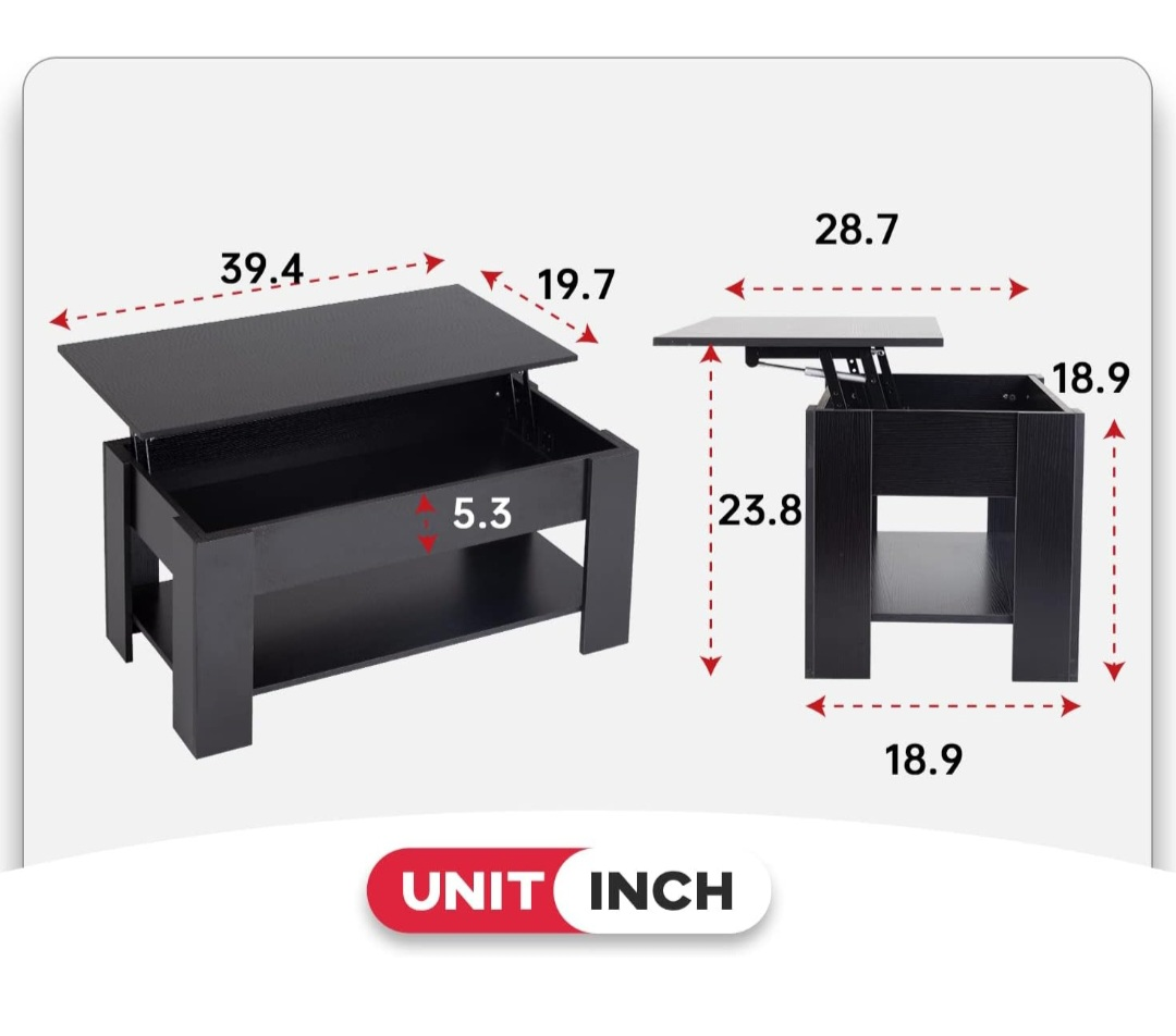 Lift-Top Center/Coffee Table - photo 3