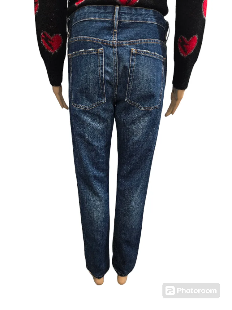 Women's Isabel Marant Distressed Slim-Fit Jeans Size S(4-6) image indicator(8)