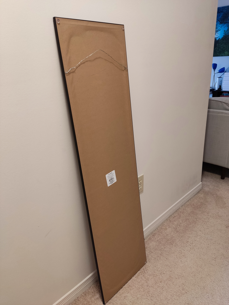 Full-Length Mirror with Black Frame - photo 2
