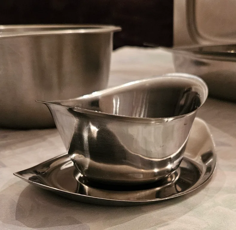 Vintage Mid-century Stainless Steel Pieces image indicator(2)