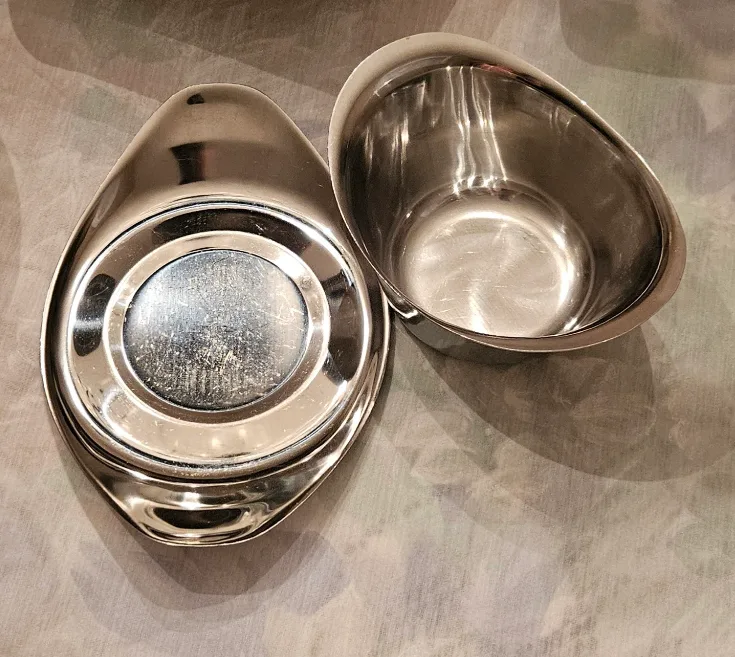 Vintage Mid-century Stainless Steel Pieces image indicator(4)