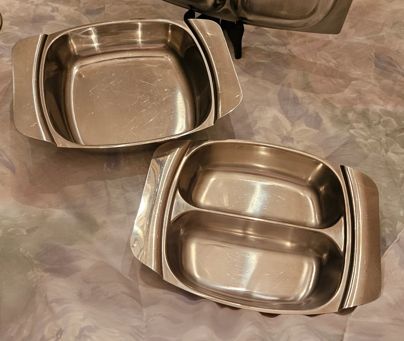 Vintage Mid-century Stainless Steel Pieces image indicator(8)