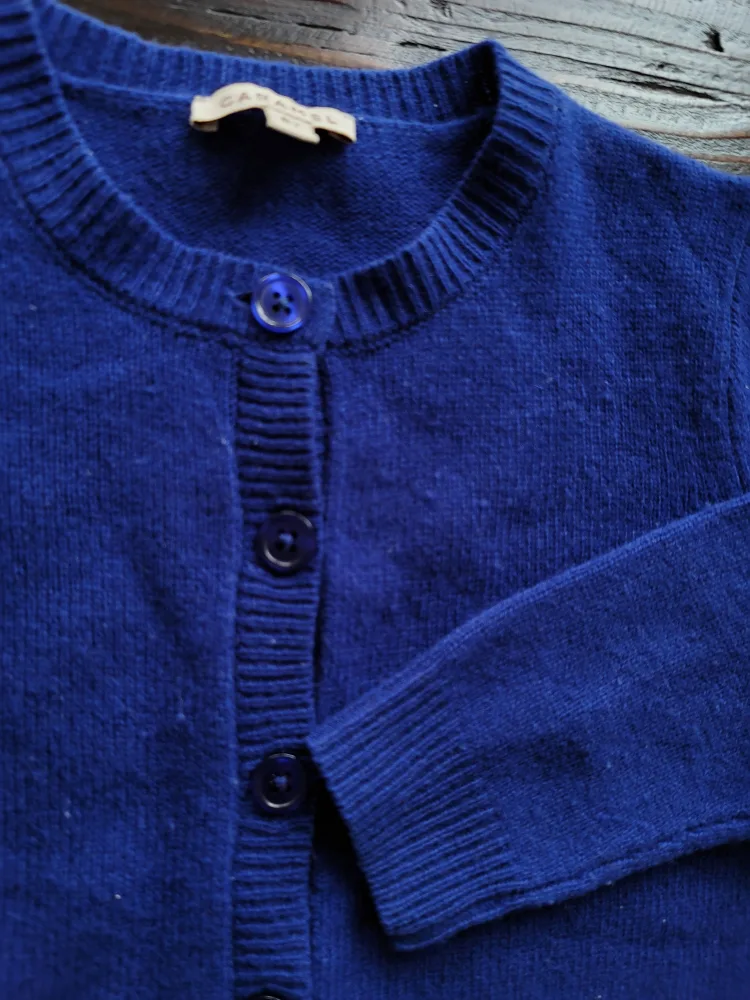 Caramel Girl's Blue Cardigan - Size 6Y image indicator(2)