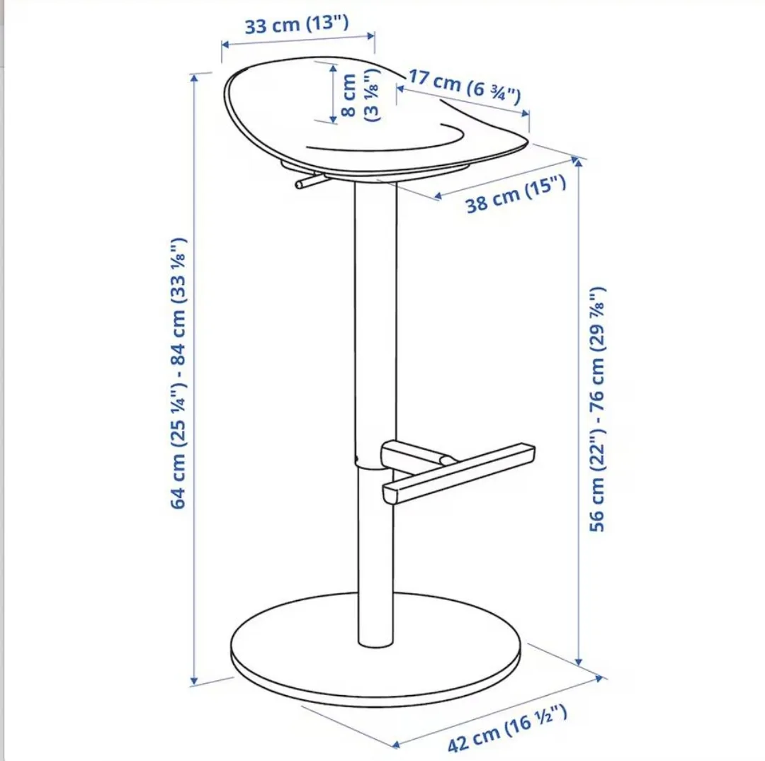 Pair of IKEA NORDVIKEN bar stools image indicator(2)