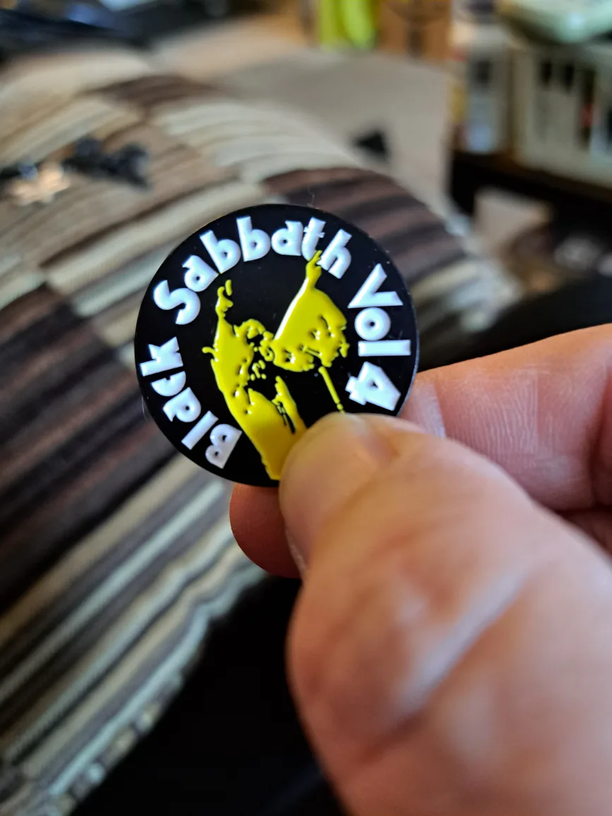 Black Sabbath Vol 4 Enamel Pin thumbnail
