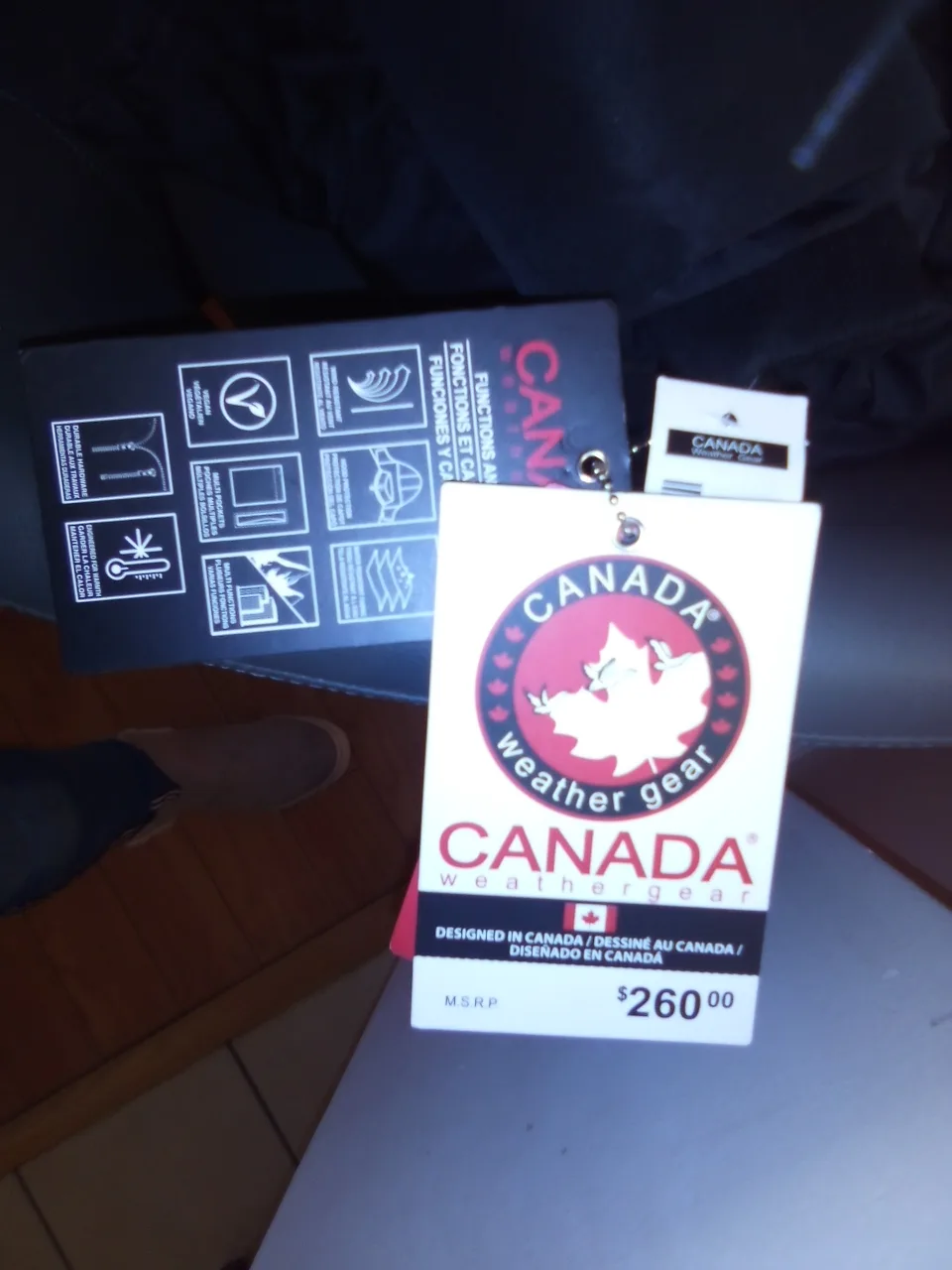 Canada Weathergear🏈 Black Puffer Jacket image indicator(2)