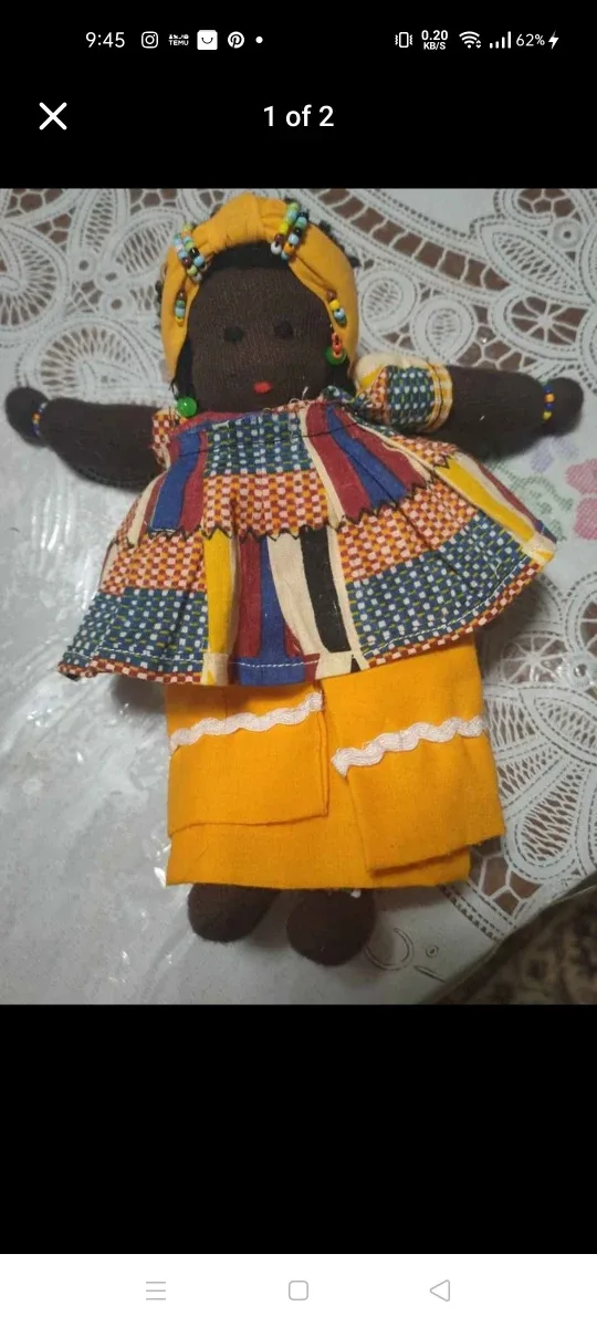 Handmade African-inspired Cloth Doll image indicator(2)