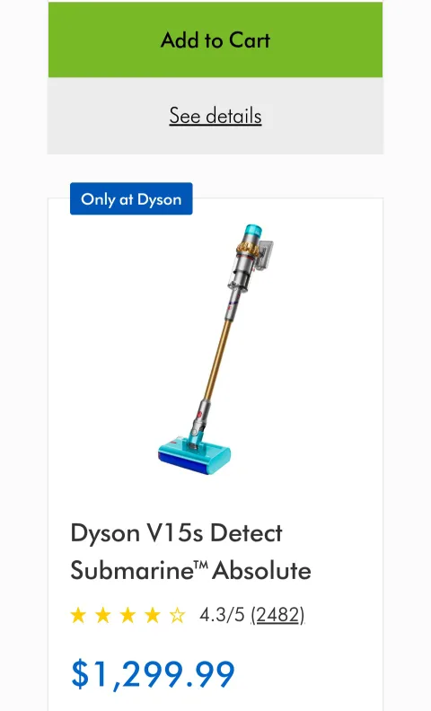 DYSON V15S Submarine Wet  Dry Vacuum ...BRAND NEW (**READ ADS**) image indicator(10)