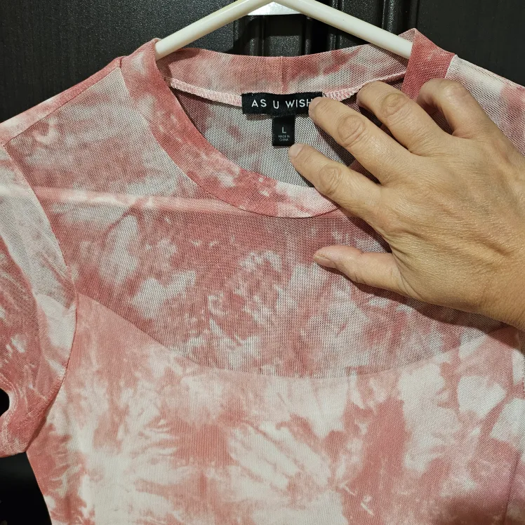 As U Wish Pink Tie-Dye Midi Dress Size L image indicator(2)