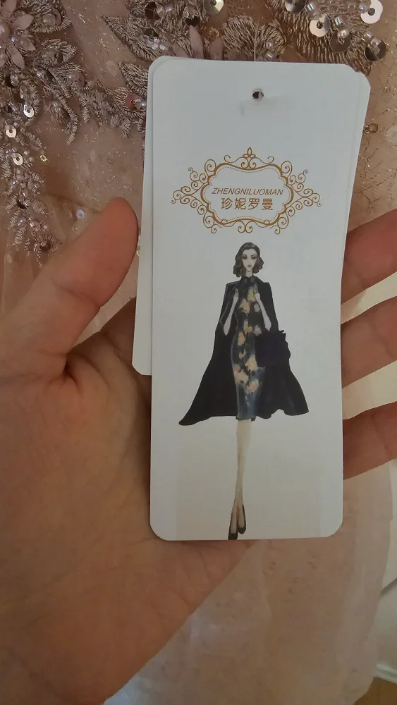 Pink Sequin A-Line Evening Gown image indicator(4)