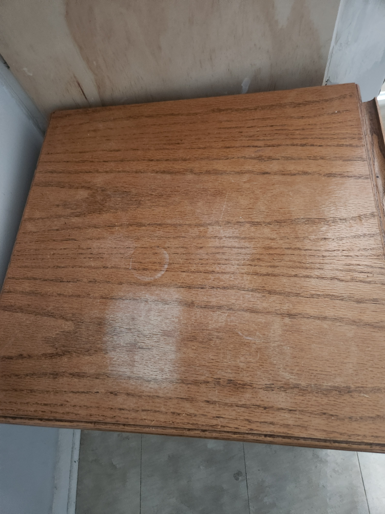 Oak Drop-Leaf Desk with Three Drawers - photo 2
