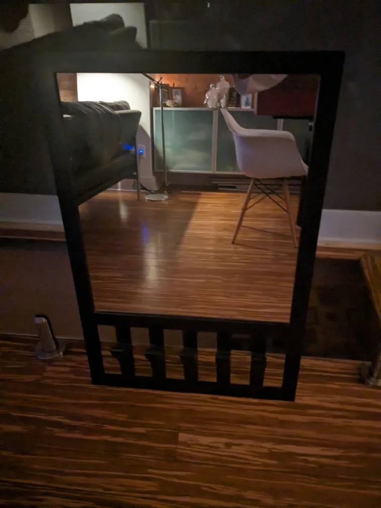modern mirror with coat rack image indicator(2)