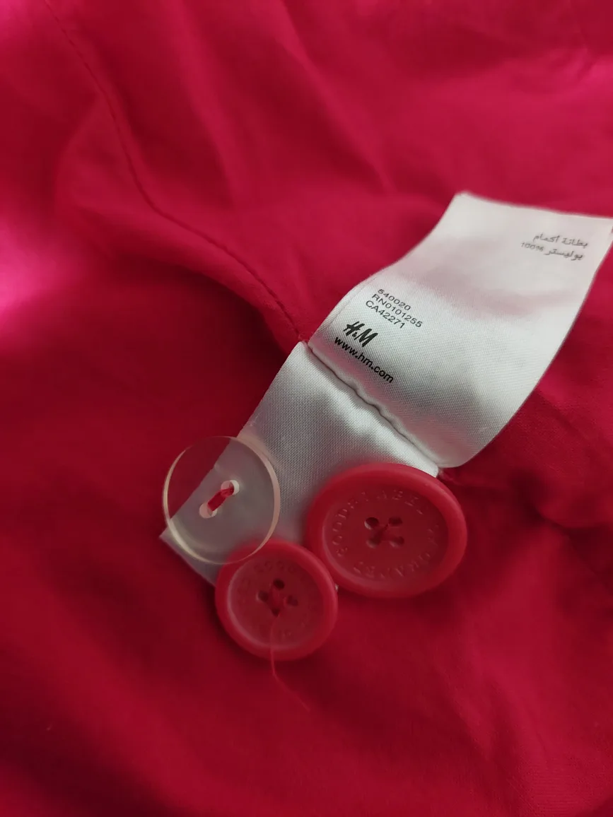 Fire Red  Cotton Corduroy Jacket - Size Medium image indicator(4)