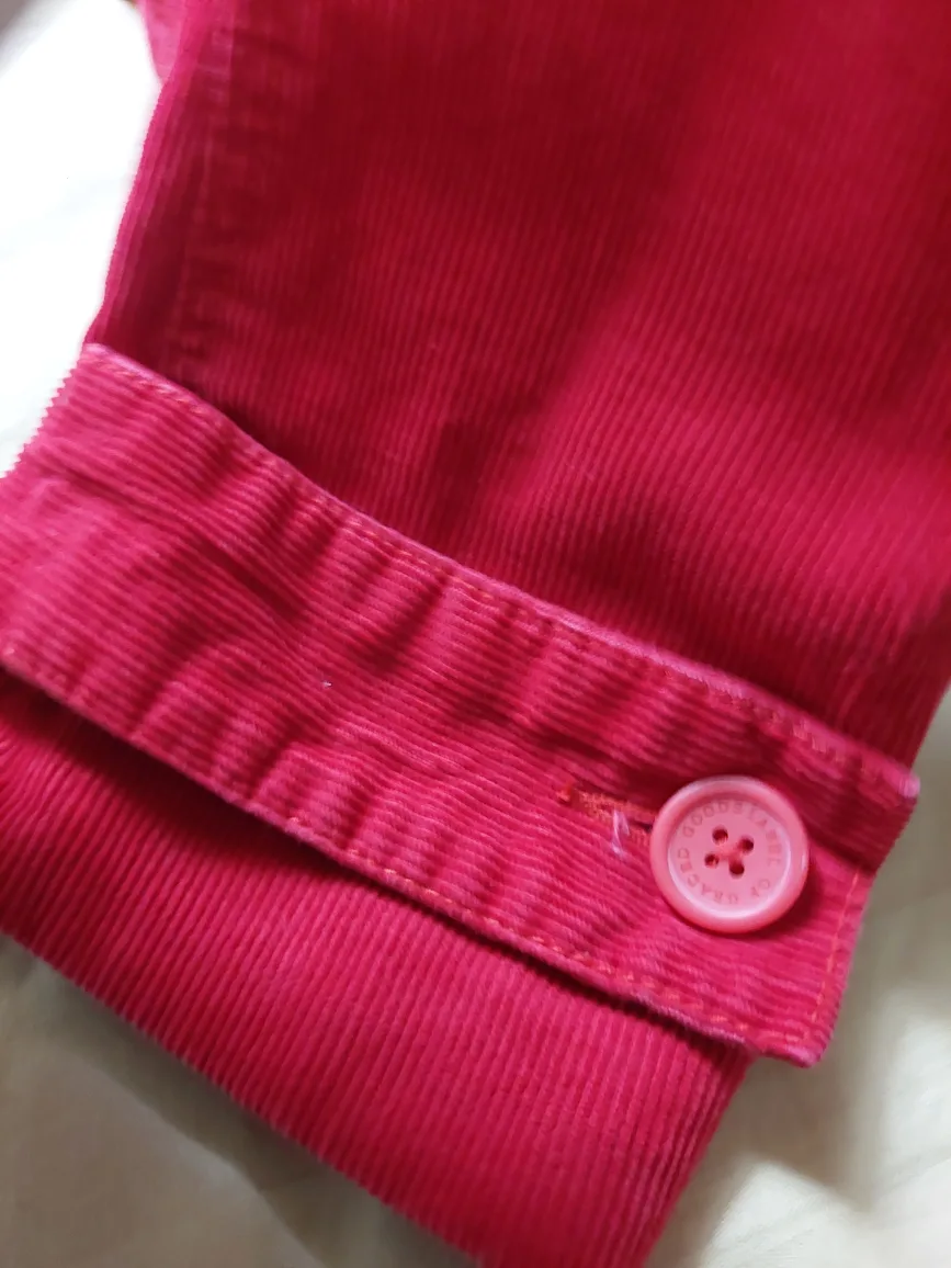 Fire Red  Cotton Corduroy Jacket - Size Medium image indicator(9)