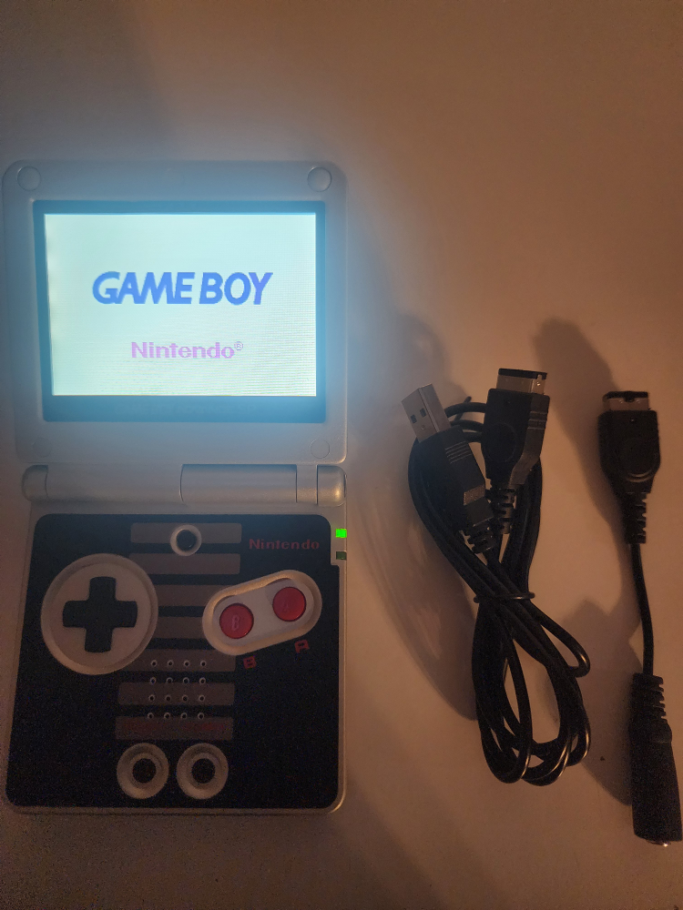Nintendo Game Boy Advance SP IPS Screen NES Edition.