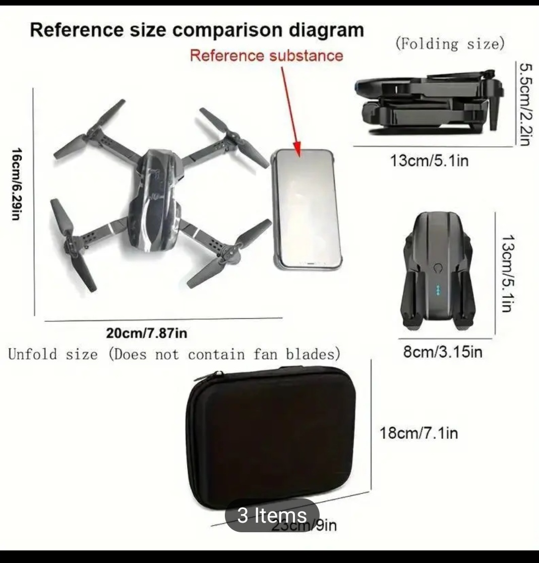 E99 PRO Drone with Dual Camera & 50x Zoom - photo 3