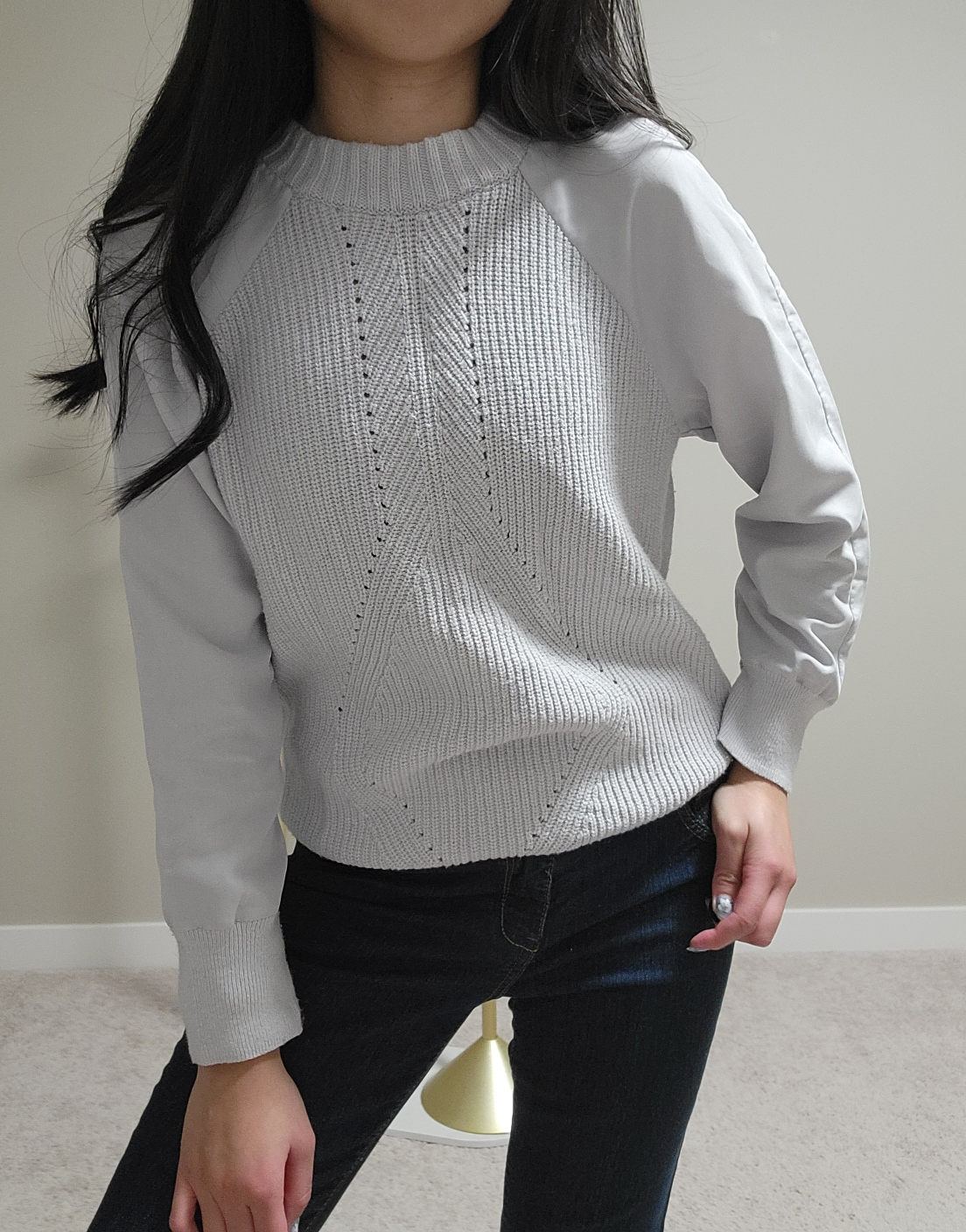 Calvin klein jean's grey knitted sweater - photo 2