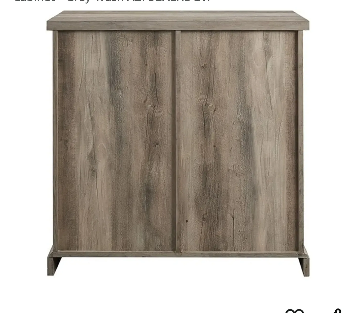 BRAND NEW Grey Wash Farmhouse Sliding Barn Door Cabinet image indicator(4)