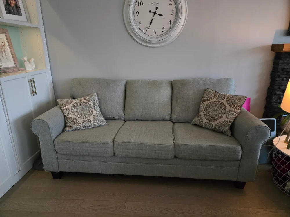 Grey Fabric Sofa - 3 seater
