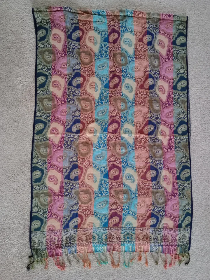 Multicoloured paisley patterned scarf image indicator(2)