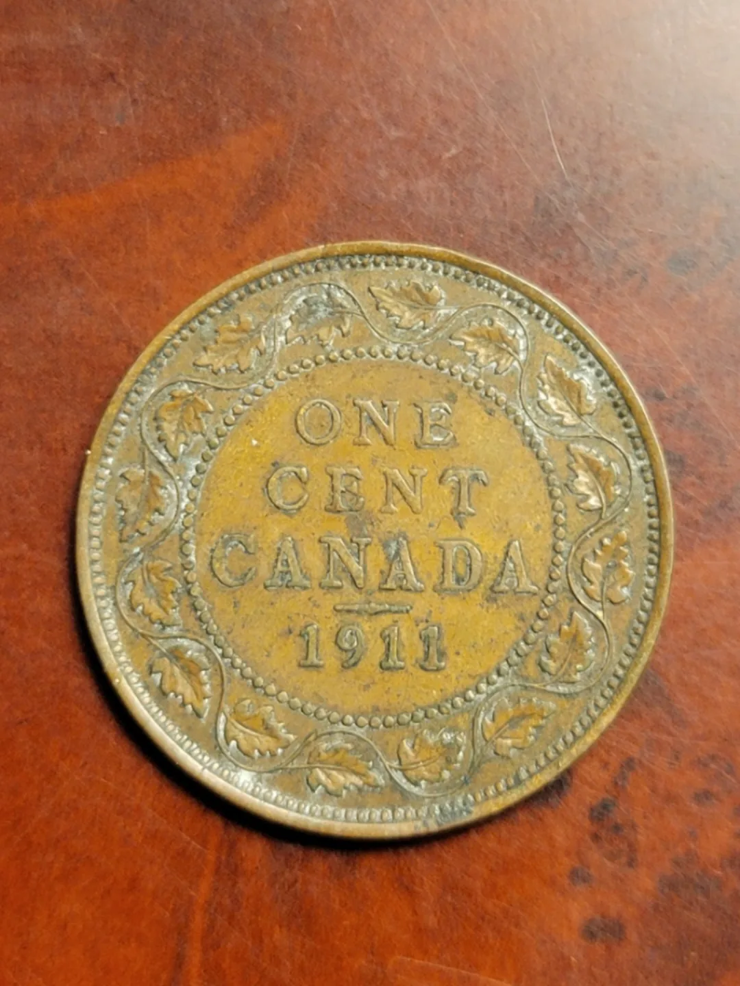 1911 Canadian One Cent Penny Coin image indicator(3)