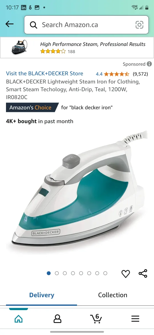 BLACK+DECKER Lightweight Steam Iron