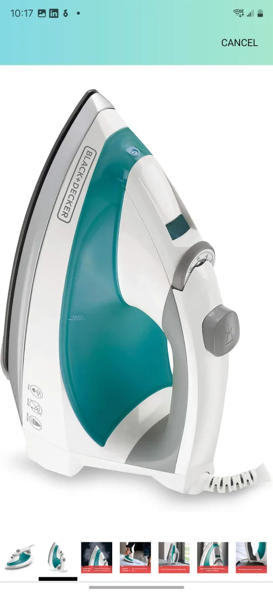 BLACK+DECKER Lightweight Steam Iron image indicator(2)