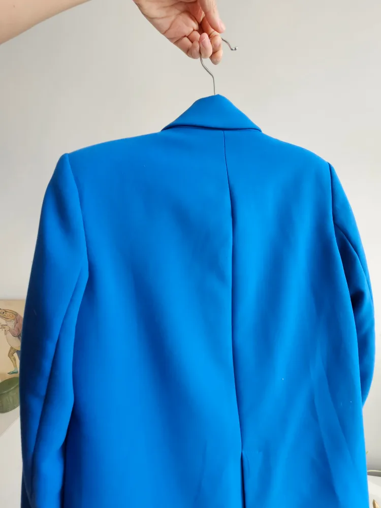 Zara Women's Bright Blue Blazer, Size Small image indicator(2)