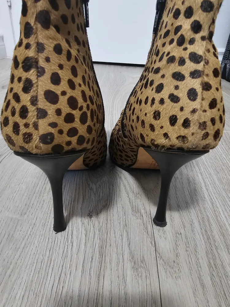 Steve Madden Leopard Print Pointed-Toe Ankle Boots image indicator(3)