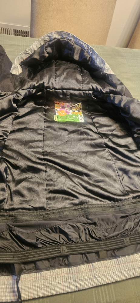 Burton Women's Size Medium Gray Plaid Snowboarding Jacket - photo 3