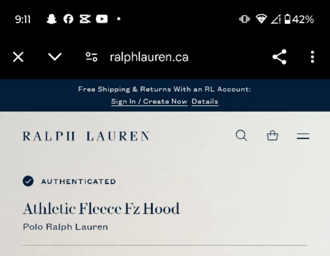 Ralph Lauren polo hoodie (L) - photo 3