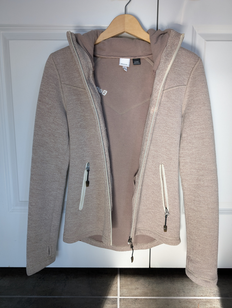 Bench Women's Size Small Beige Knit Zip-Up Hoodie - photo 3