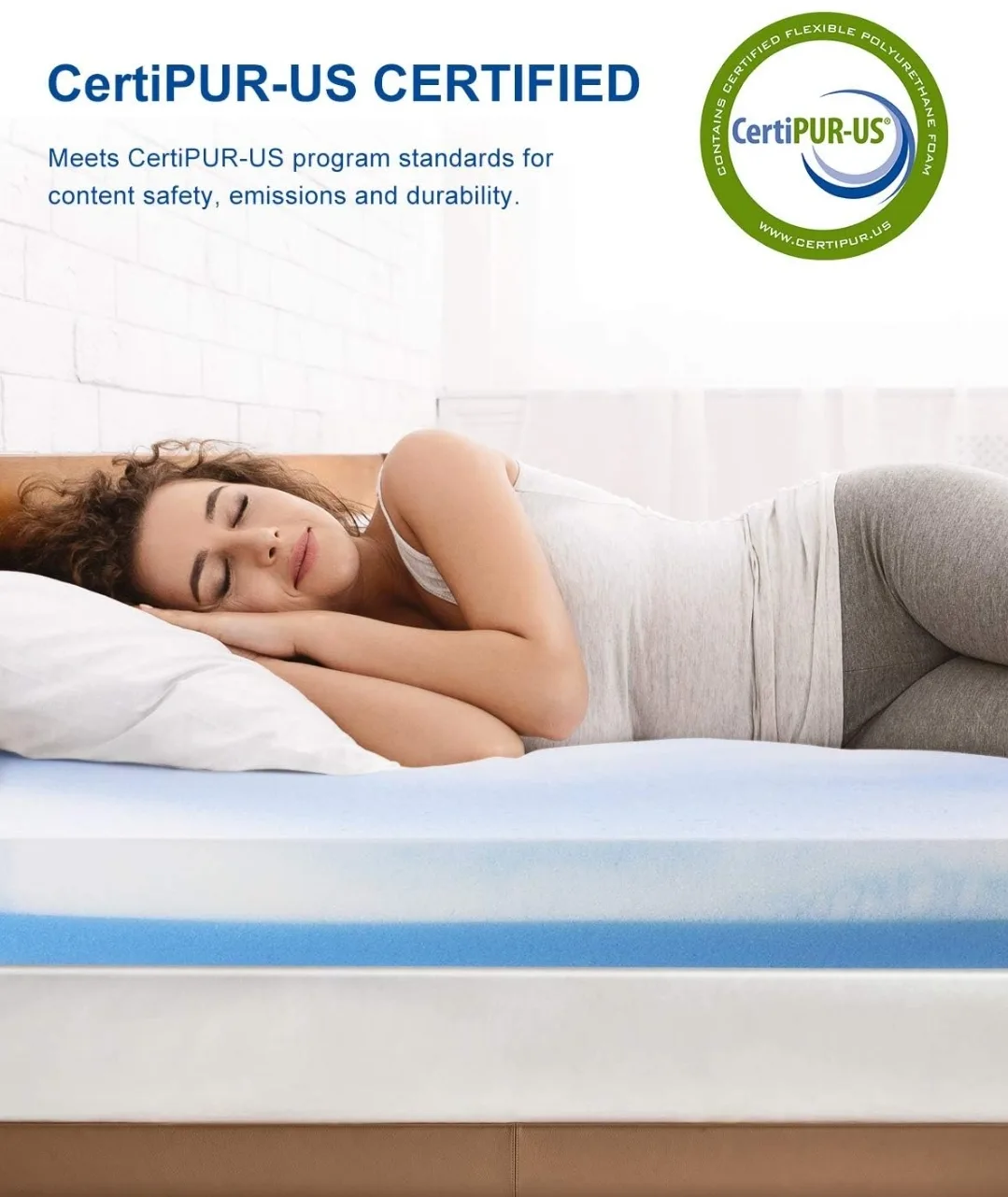 BedStory Mattress Topper Queen, 3" Memory Foam image indicator(6)