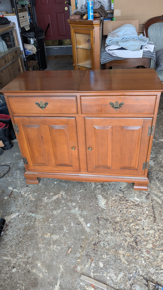 Vintage Maple Buffet Server by Vilas