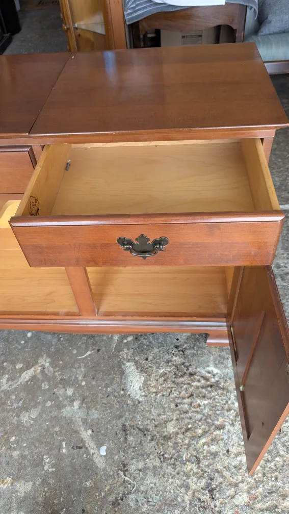 Vintage Maple Buffet Server by Vilas image indicator(3)