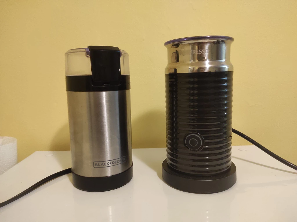 Black+Decker Coffee Grinder and Aeroccino Milk Frother