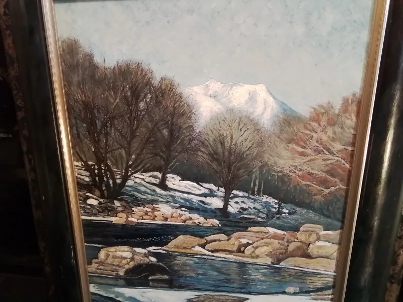 Framed Winter Landscape Painting by Jack Chivvis💚 image indicator(3)